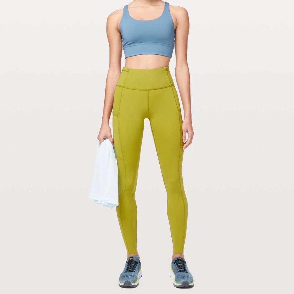 Lulu Lemon Golden Lime leggings size 4